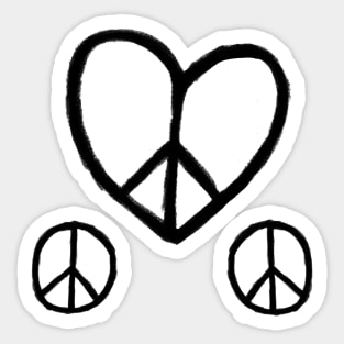 Heart Peace, Peace Love Symbols, Peace Sign Sticker